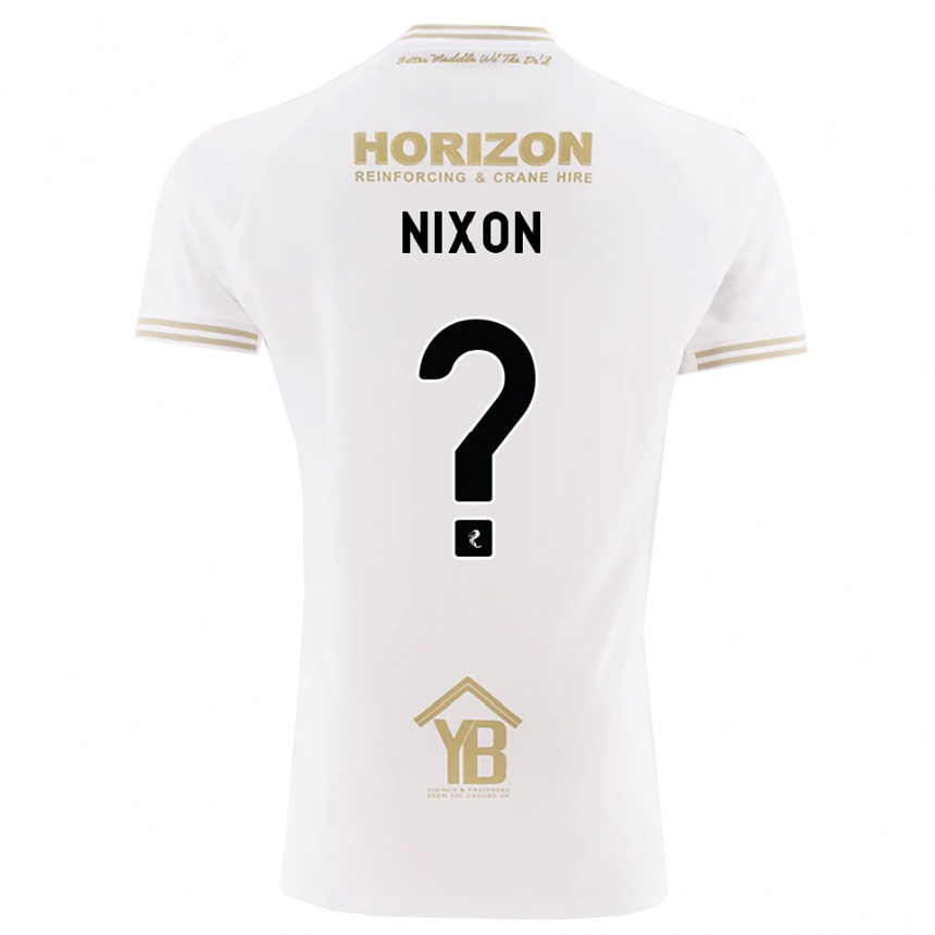 ילדים כדורגל Stevie Nixon #0 חיטה לבנה הרחק ג'רזי 2026/27