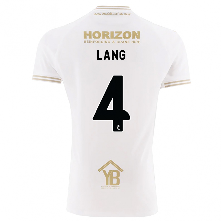 ילדים כדורגל Tom Lang #4 חיטה לבנה הרחק ג'רזי 2026/27