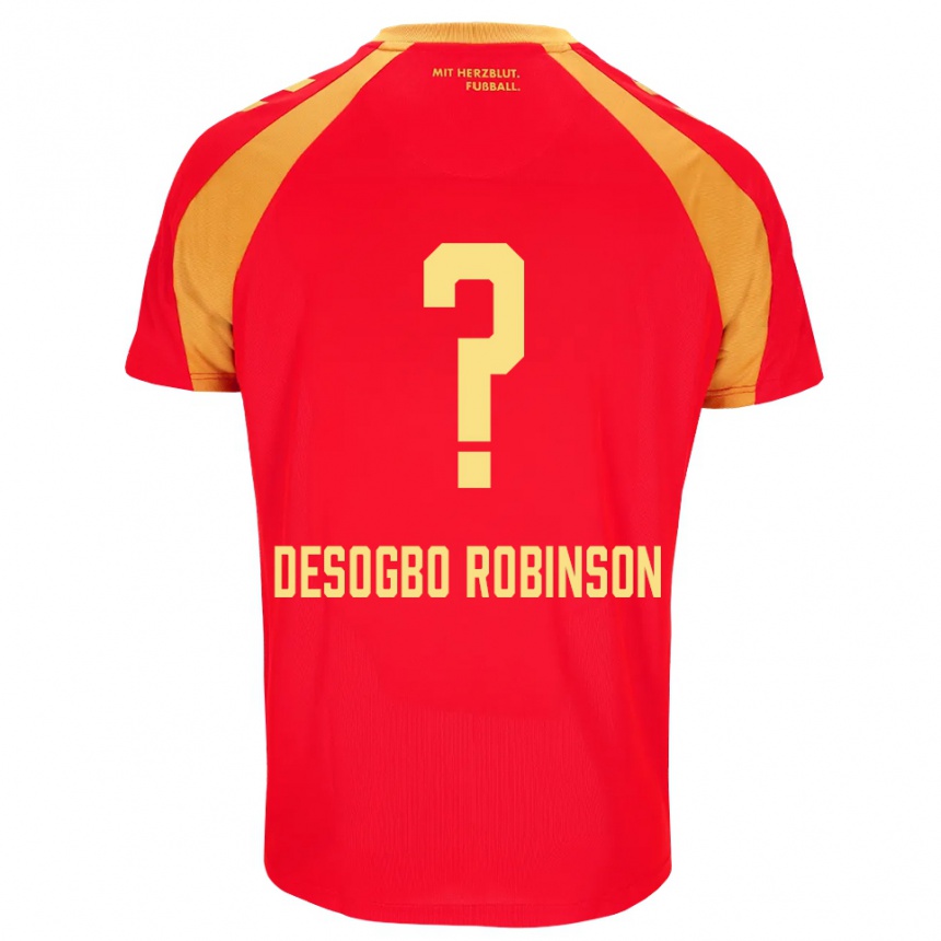 ילדים כדורגל Jermaine Desogbo Robinson #0 אדום כתום שחור הרחק ג'רזי 2026/27