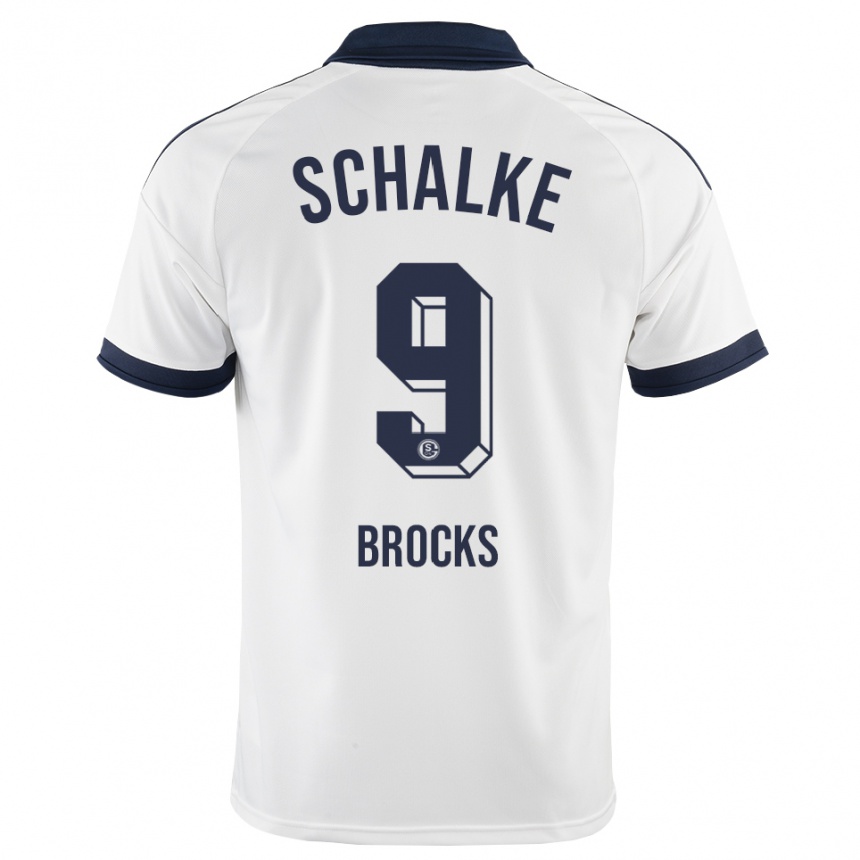 ילדים כדורגל Mika Brocks #9 שחור לבן הרחק ג'רזי 2026/27