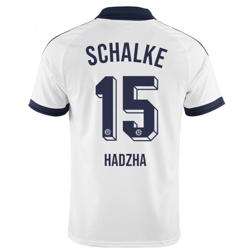 ילדים כדורגל Nedzhib Hadzha #15 שחור לבן הרחק ג'רזי 2026/27