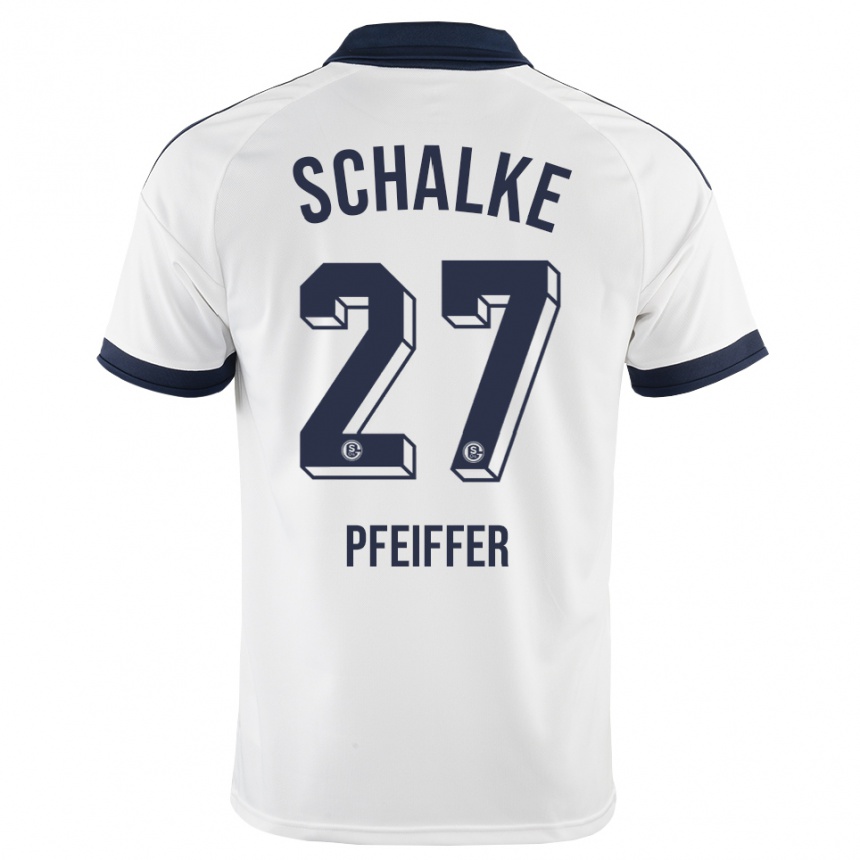 ילדים כדורגל Tim Pfeiffer #27 שחור לבן הרחק ג'רזי 2026/27
