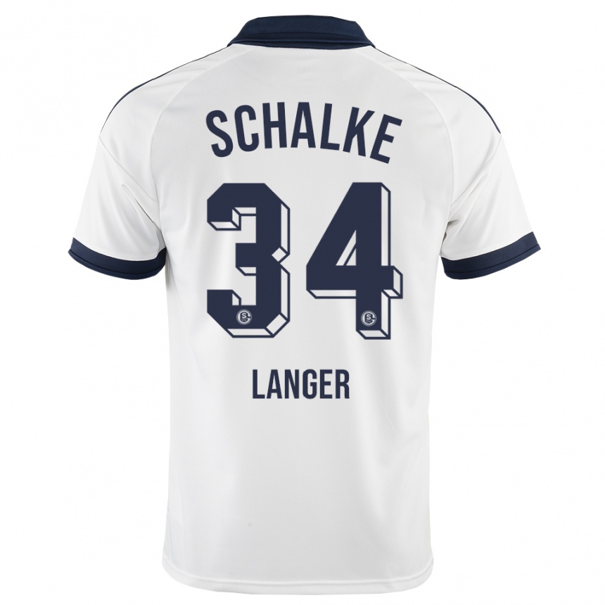 ילדים כדורגל Michael Langer #34 שחור לבן הרחק ג'רזי 2026/27