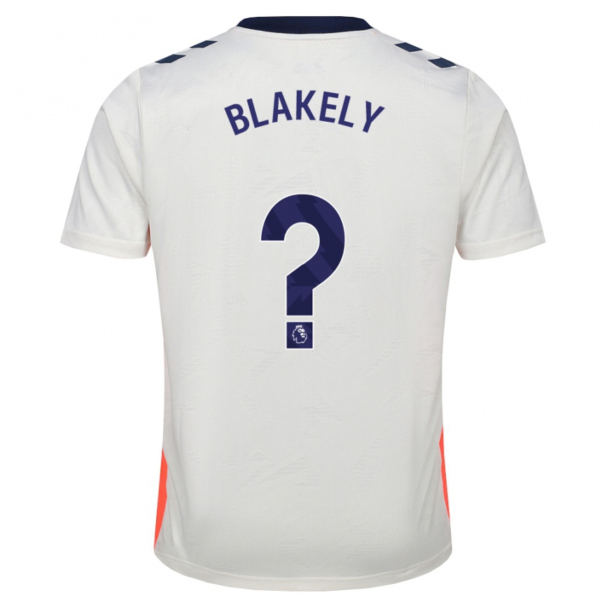 ילדים כדורגל Ben Blakely #0 לבן כתום כחול מלכותי הרחק ג'רזי 2026/27