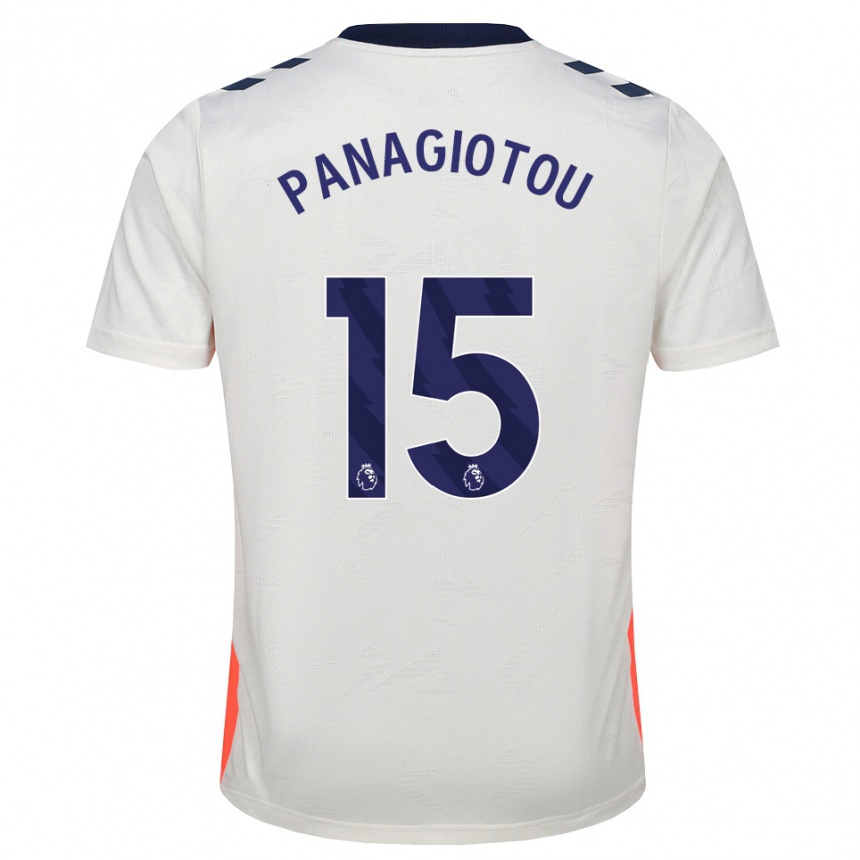 ילדים כדורגל Constantine Panagiotou #15 לבן כתום כחול מלכותי הרחק ג'רזי 2026/27