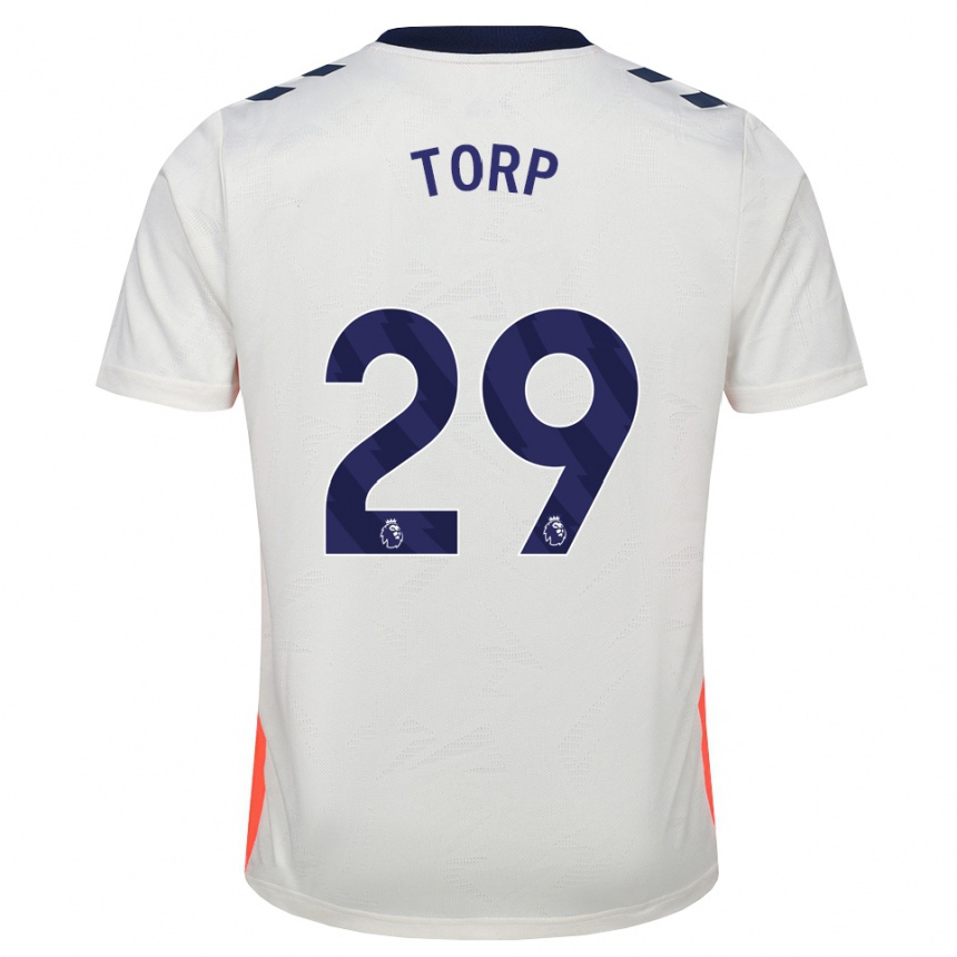 ילדים כדורגל ויקטור תורפ #29 לבן כתום כחול מלכותי הרחק ג'רזי 2026/27 ילדים כדורגל ויקטור תורפ #29 לבן כתום כחול מלכותי הרחק ג'רזי 2026/27