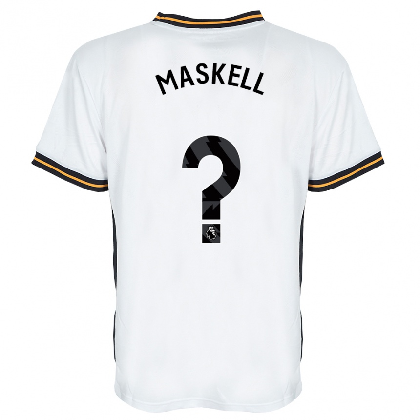ילדים כדורגל Alfie Maskell #0 לבן כתום שחור הרחק ג'רזי 2026/27
