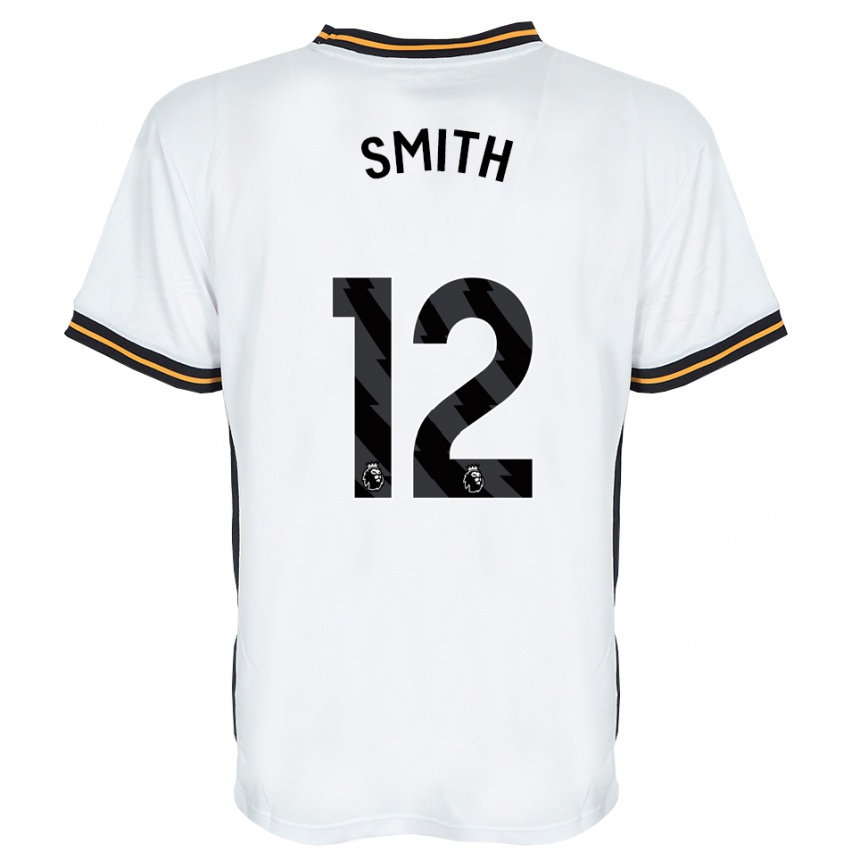 ילדים כדורגל Emily Smith #12 לבן כתום שחור הרחק ג'רזי 2026/27