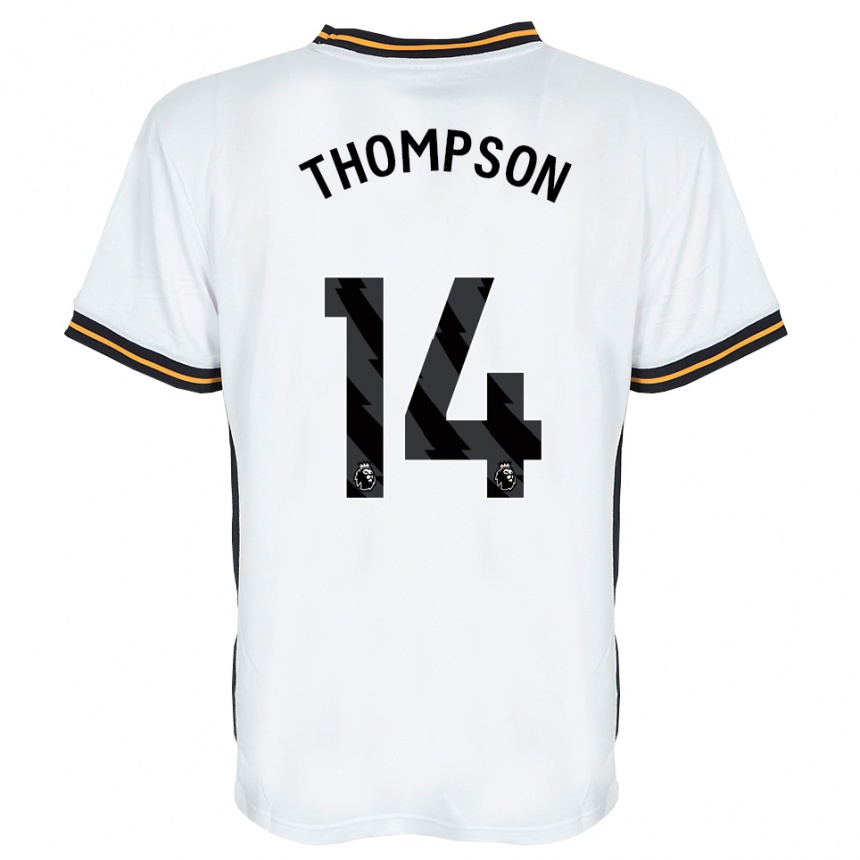 ילדים כדורגל Katie Thompson #14 לבן כתום שחור הרחק ג'רזי 2026/27