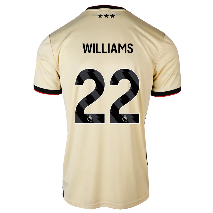 ילדים כדורגל Evie Williams #22 שיפון לימון שחור אדום הרחק ג'רזי 2026/27 ילדים כדורגל Evie Williams #22 שיפון לימון שחור אדום הרחק ג'רזי 2026/27