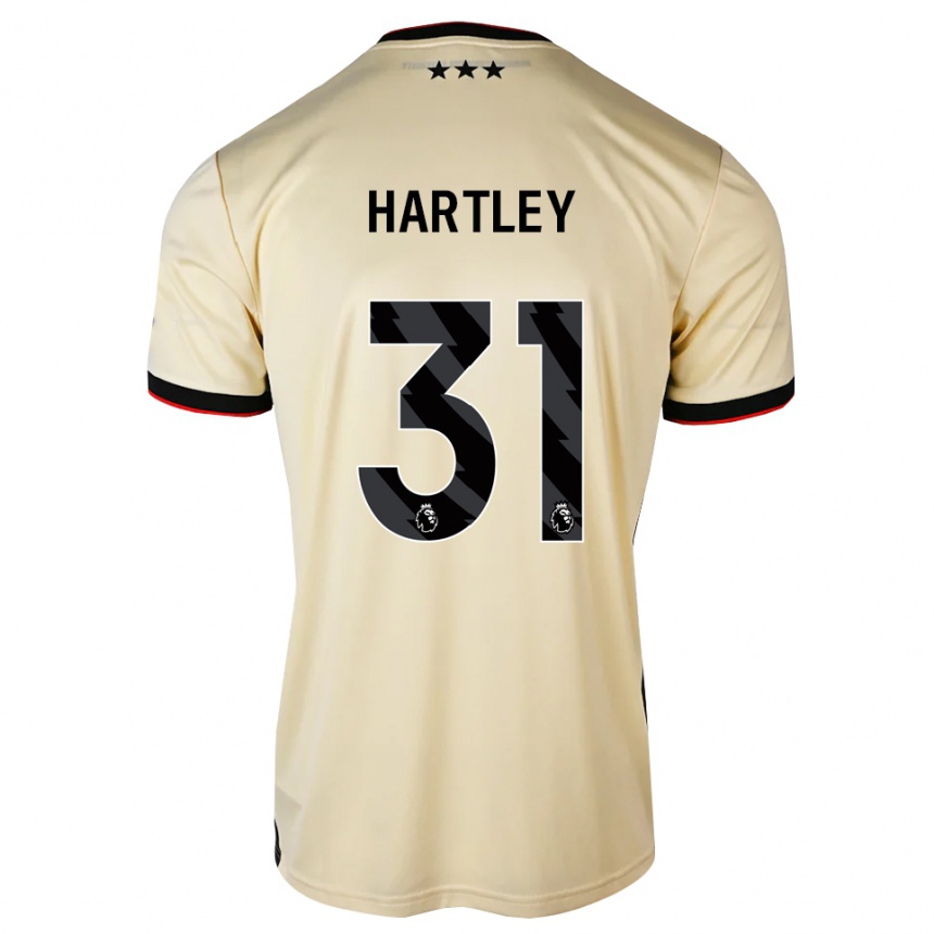 ילדים כדורגל Laura Hartley #31 שיפון לימון שחור אדום הרחק ג'רזי 2026/27
