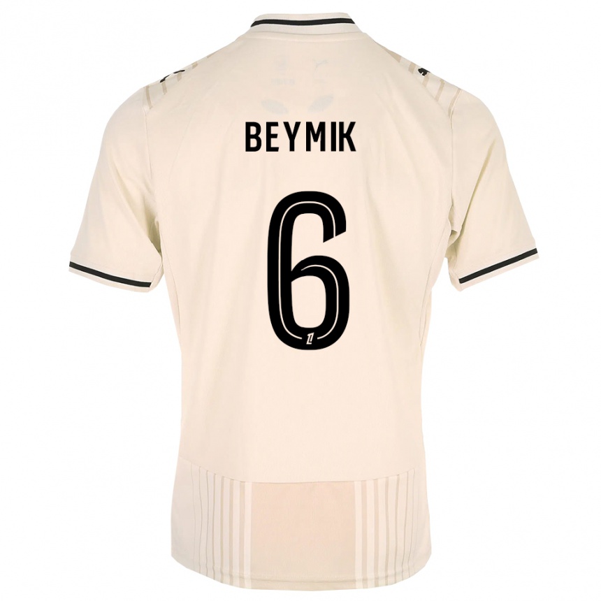 ילדים כדורגל Adam Beymik #6 תחרה ישנה שחור לבן עתיק הרחק ג'רזי 2026/27