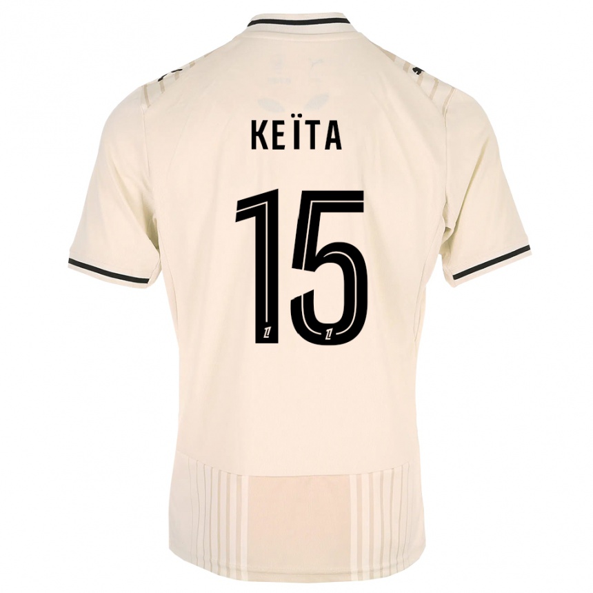 ילדים כדורגל Modibo Keïta #15 תחרה ישנה שחור לבן עתיק הרחק ג'רזי 2026/27