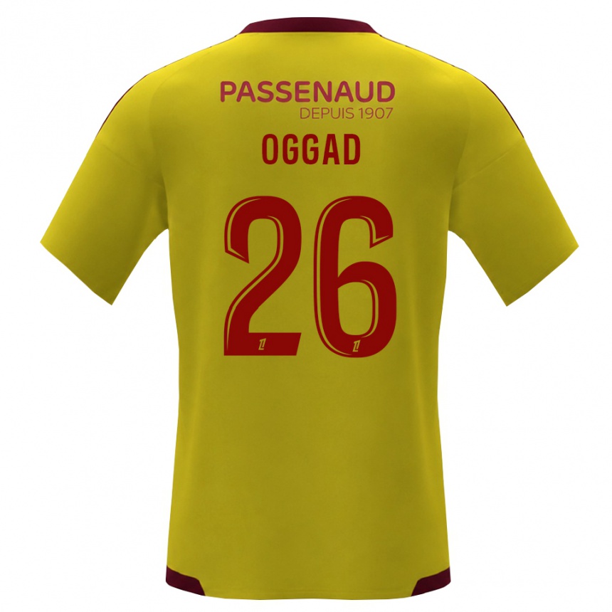 ילדים כדורגל Brice Oggad #26 צהוב אדום ירוק הרחק ג'רזי 2026/27 ילדים כדורגל Brice Oggad #26 צהוב אדום ירוק הרחק ג'רזי 2026/27