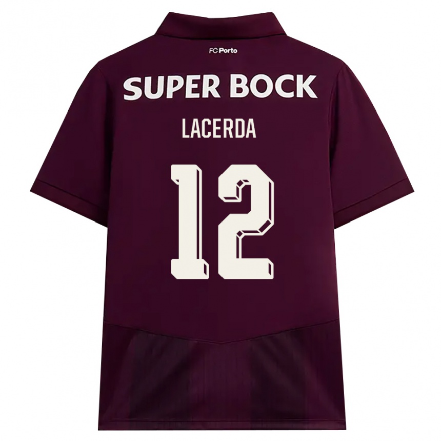 ילדים כדורגל Lacerda #12 בורדו לבן הרחק ג'רזי 2026/27 ילדים כדורגל Lacerda #12 בורדו לבן הרחק ג'רזי 2026/27
