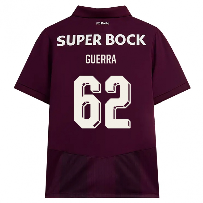 ילדים כדורגל Gustavo Guerra #62 בורדו לבן הרחק ג'רזי 2026/27