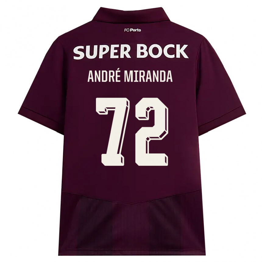 ילדים כדורגל André Miranda #72 בורדו לבן הרחק ג'רזי 2026/27 ילדים כדורגל André Miranda #72 בורדו לבן הרחק ג'רזי 2026/27
