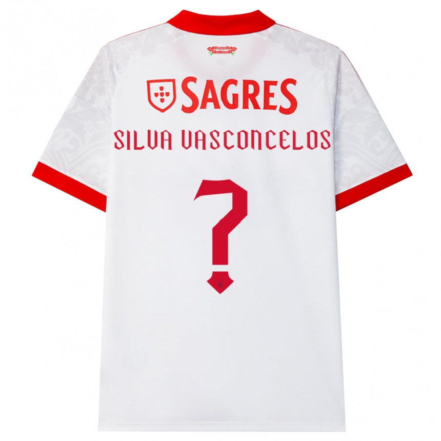 ילדים כדורגל Martim Silva Vasconcelos #0 לבן אדום צהוב הרחק ג'רזי 2026/27