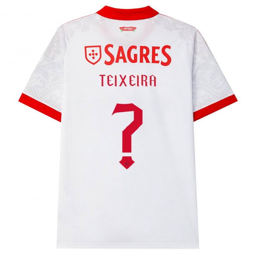 ילדים כדורגל Ricardo Teixeira #0 לבן אדום צהוב הרחק ג'רזי 2026/27