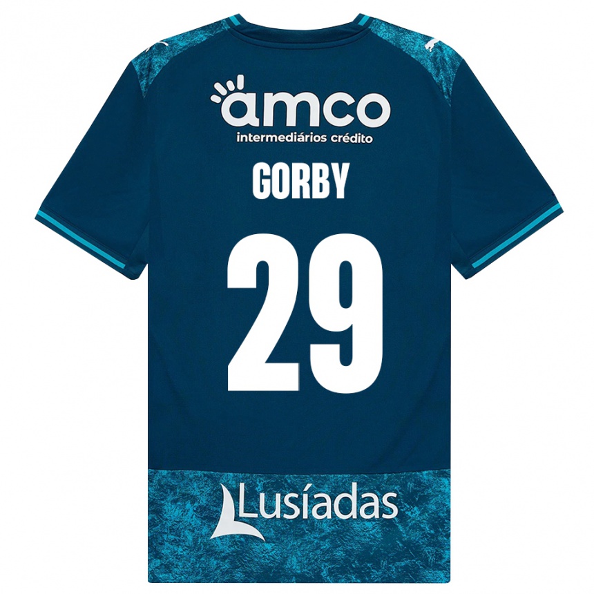 ילדים כדורגל Gorby #29 אפור כהה טורקיז בינוני הרחק ג'רזי 2026/27