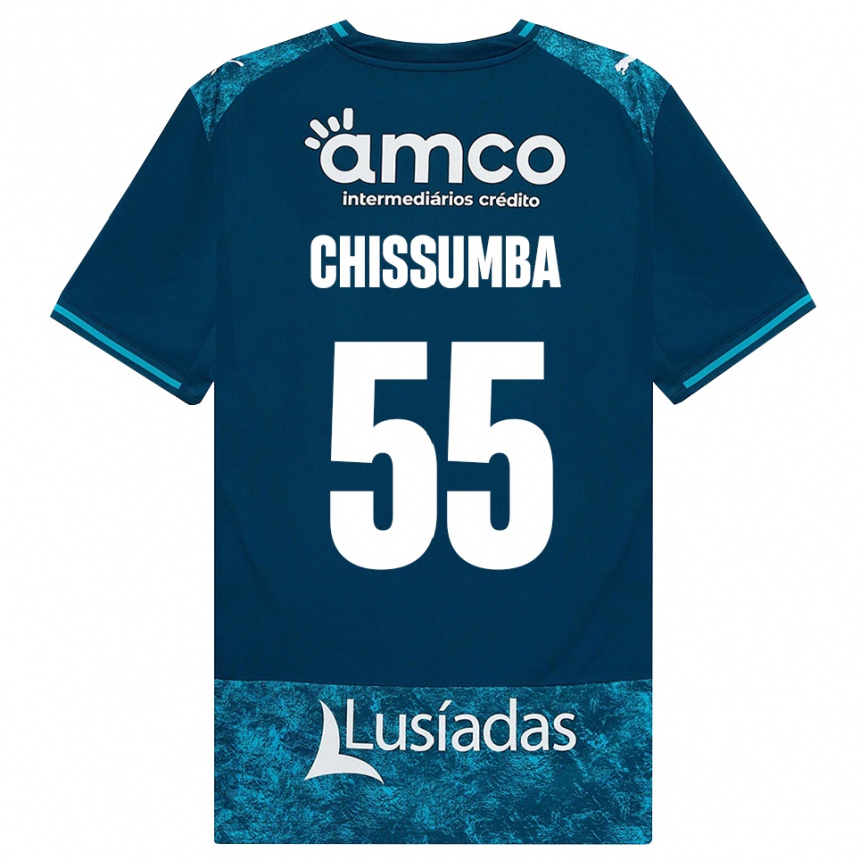 ילדים כדורגל Chissumba #55 אפור כהה טורקיז בינוני הרחק ג'רזי 2026/27