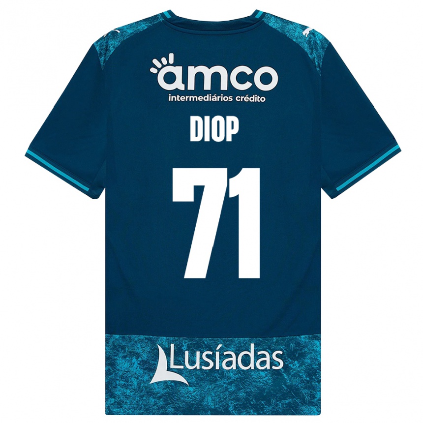 ילדים כדורגל Mamadou Diop #71 אפור כהה טורקיז בינוני הרחק ג'רזי 2026/27