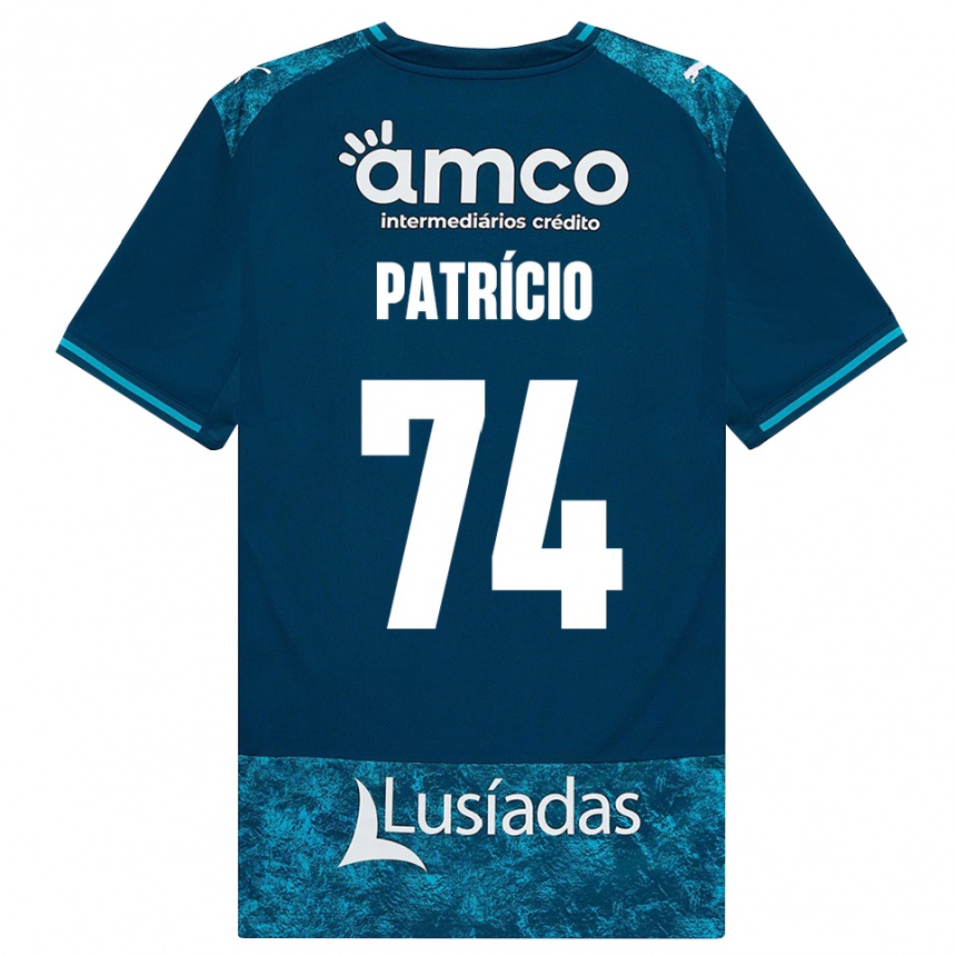 ילדים כדורגל Nuno Patrício #74 אפור כהה טורקיז בינוני הרחק ג'רזי 2026/27