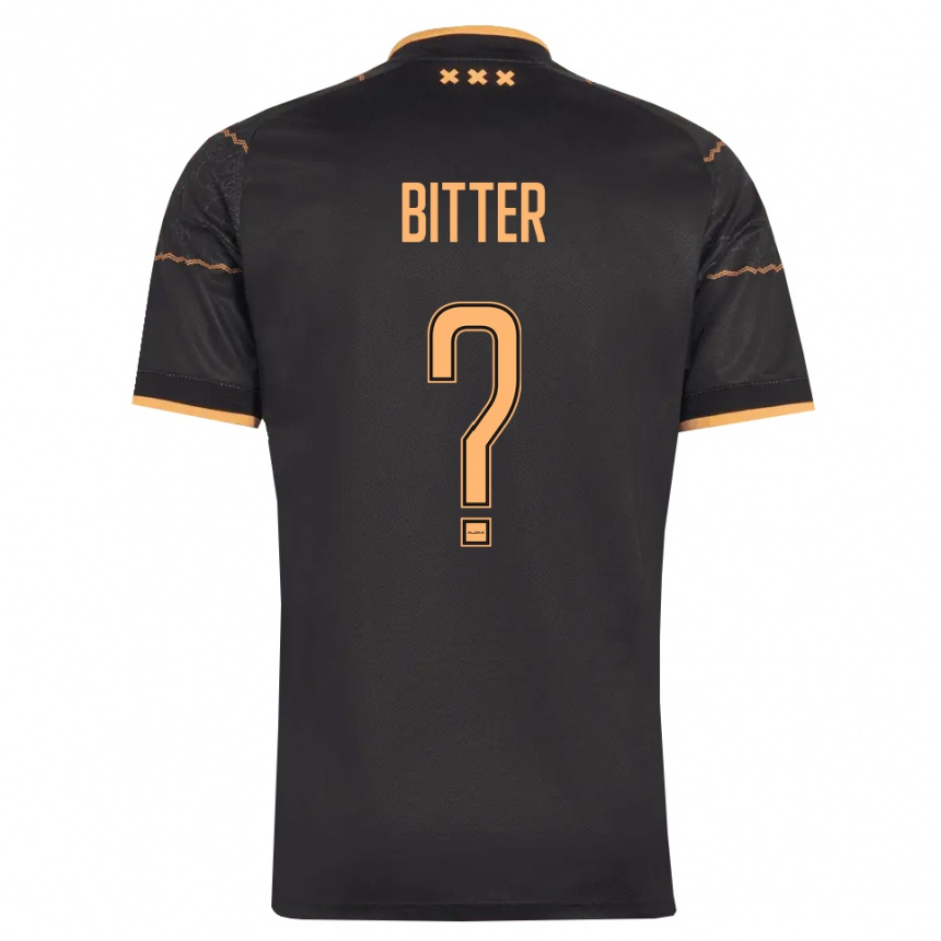 ילדים כדורגל ג׳ורדי ביטר #0 שחור כתום הרחק ג'רזי 2026/27