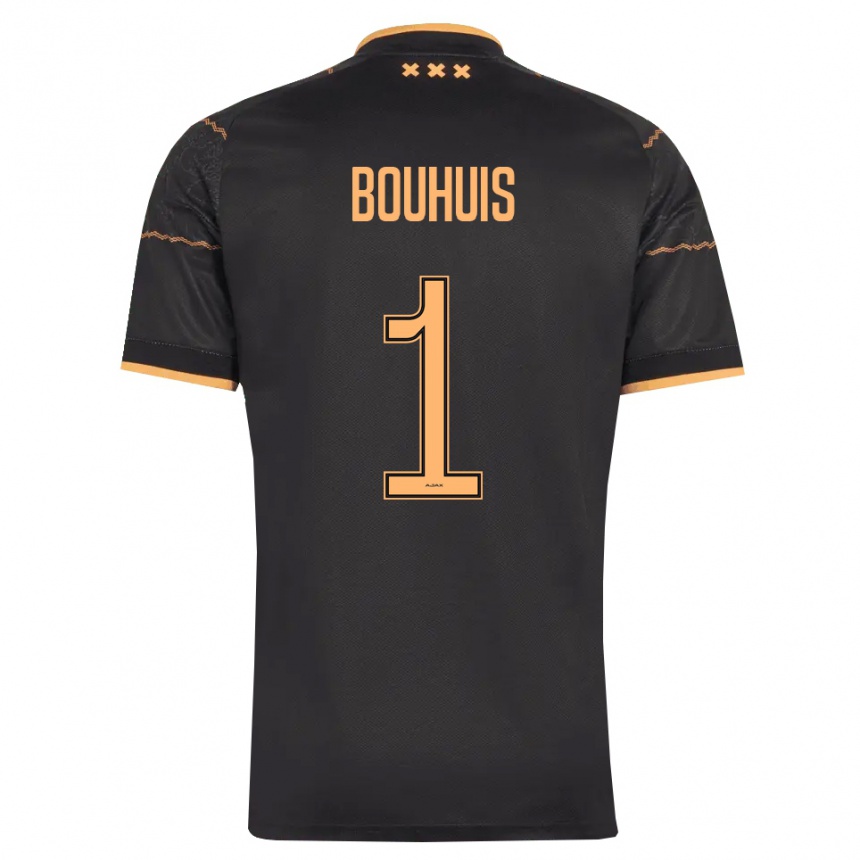 ילדים כדורגל Jens Bouhuis #1 שחור כתום הרחק ג'רזי 2026/27
