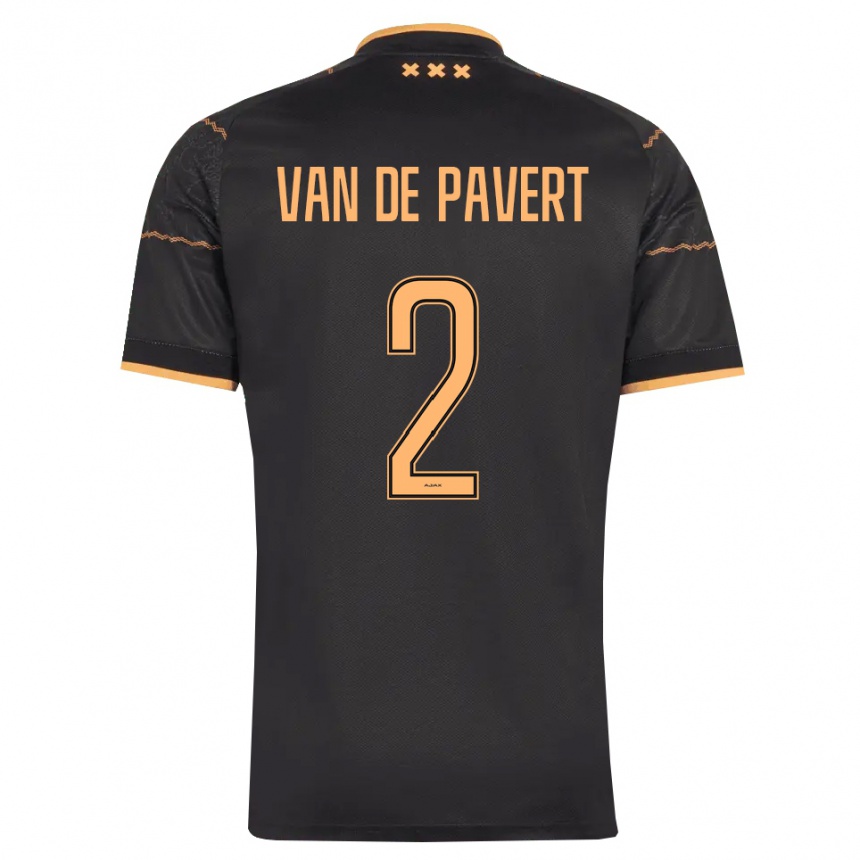 ילדים כדורגל Ryan Van De Pavert #2 שחור כתום הרחק ג'רזי 2026/27