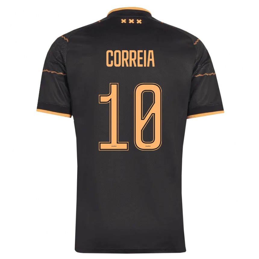 ילדים כדורגל Tim Correia #10 שחור כתום הרחק ג'רזי 2026/27