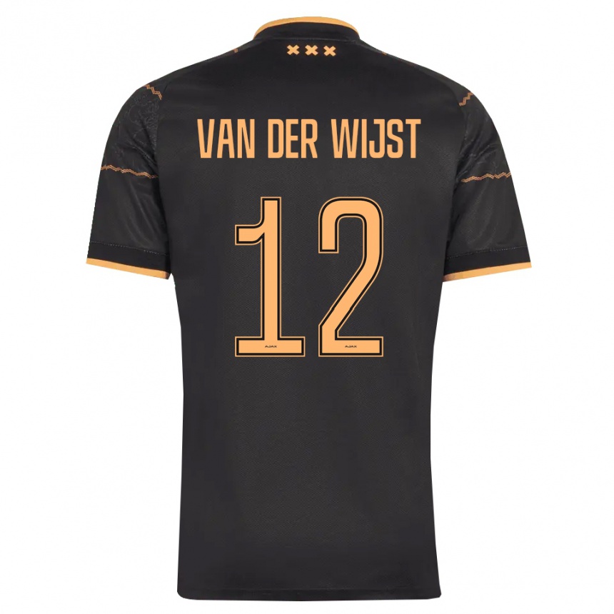 ילדים כדורגל Giovanni Van Der Wijst #12 שחור כתום הרחק ג'רזי 2026/27