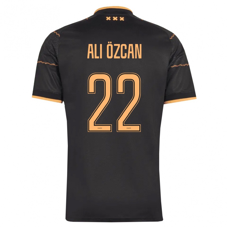 ילדים כדורגל Akın Ali Özcan #22 שחור כתום הרחק ג'רזי 2026/27