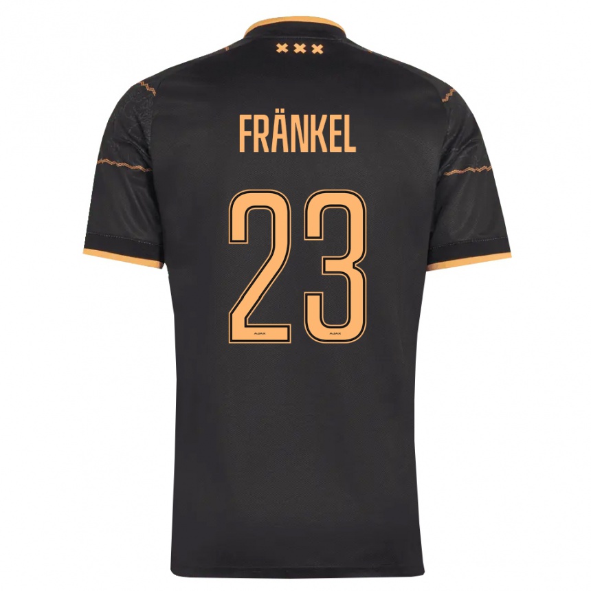 ילדים כדורגל Leroy Fränkel #23 שחור כתום הרחק ג'רזי 2026/27