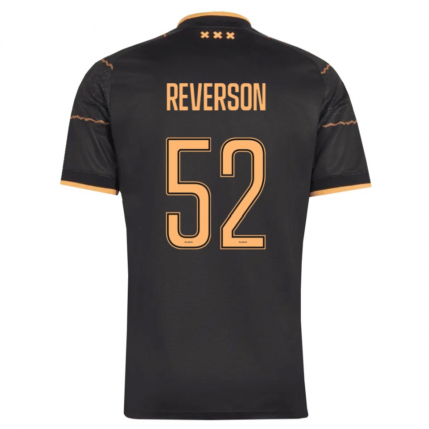 ילדים כדורגל Paul Reverson #52 שחור כתום הרחק ג'רזי 2026/27 ילדים כדורגל Paul Reverson #52 שחור כתום הרחק ג'רזי 2026/27