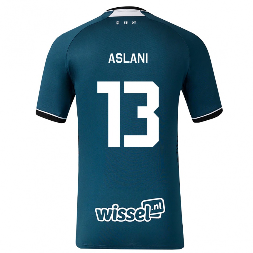 ילדים כדורגל Abdullah Aslani #13 אפור כהה לבן הרחק ג'רזי 2026/27