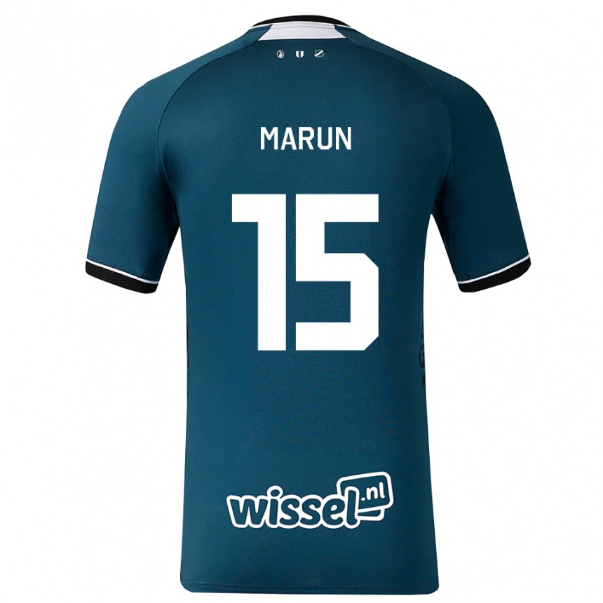 ילדים כדורגל Pedro Marun #15 אפור כהה לבן הרחק ג'רזי 2026/27
