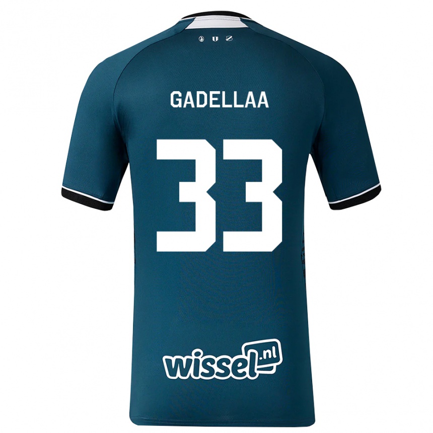 ילדים כדורגל Kevin Gadellaa #33 אפור כהה לבן הרחק ג'רזי 2026/27