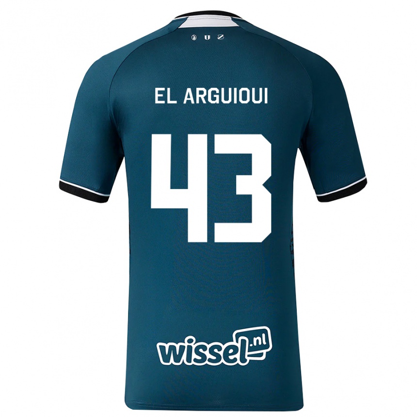 ילדים כדורגל Rafik El Arguioui #43 אפור כהה לבן הרחק ג'רזי 2026/27 ילדים כדורגל Rafik El Arguioui #43 אפור כהה לבן הרחק ג'רזי 2026/27