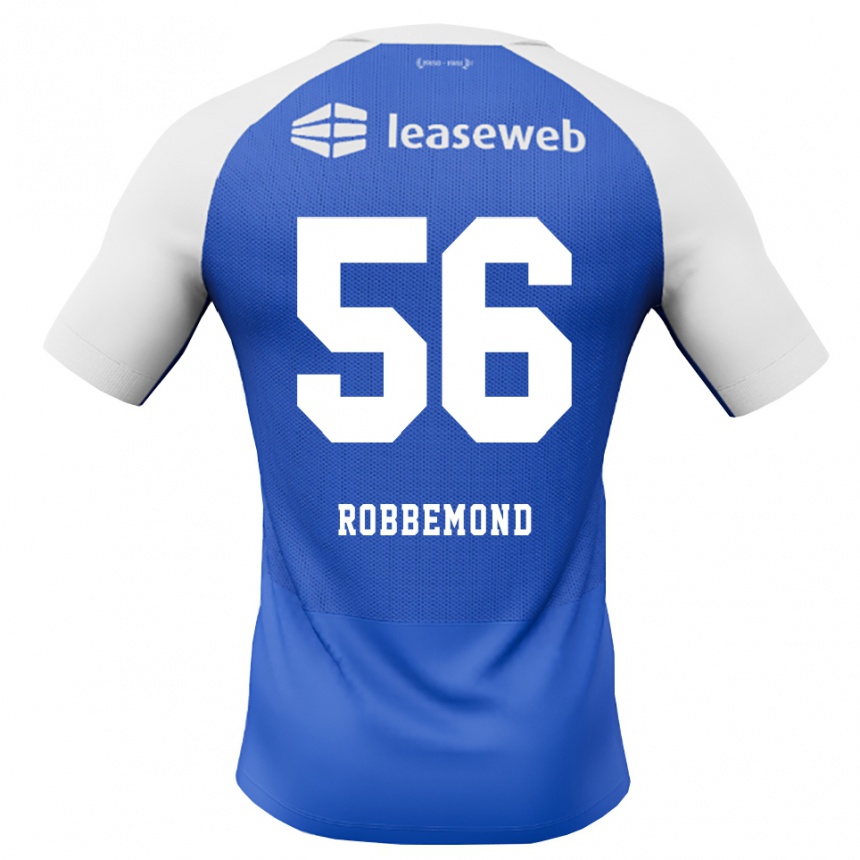 ילדים כדורגל Rio Robbemond #56 כחול דודוד אדום לבן הרחק ג'רזי 2026/27