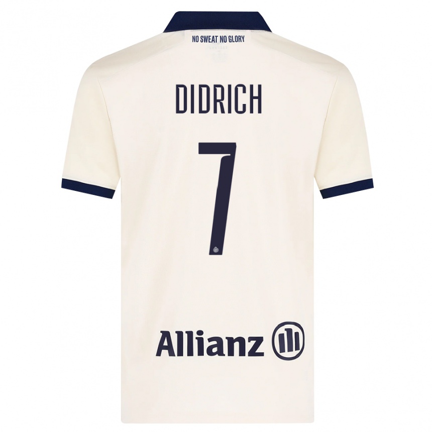 ילדים כדורגל Brian Didrich #7 בז' שחור הרחק ג'רזי 2026/27