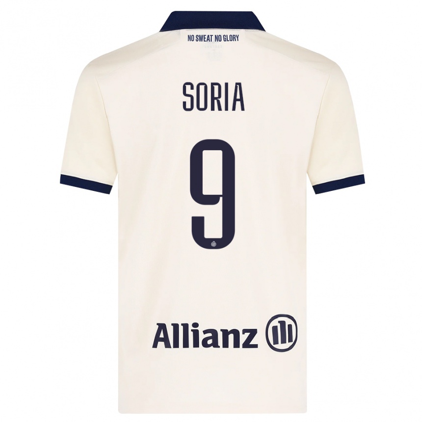 ילדים כדורגל Matteo Soria #9 בז' שחור הרחק ג'רזי 2026/27
