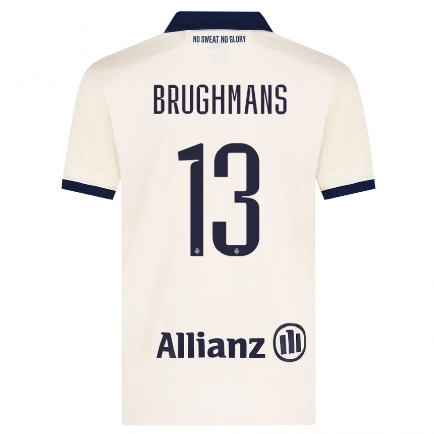 ילדים כדורגל Beau Brughmans #13 בז' שחור הרחק ג'רזי 2026/27