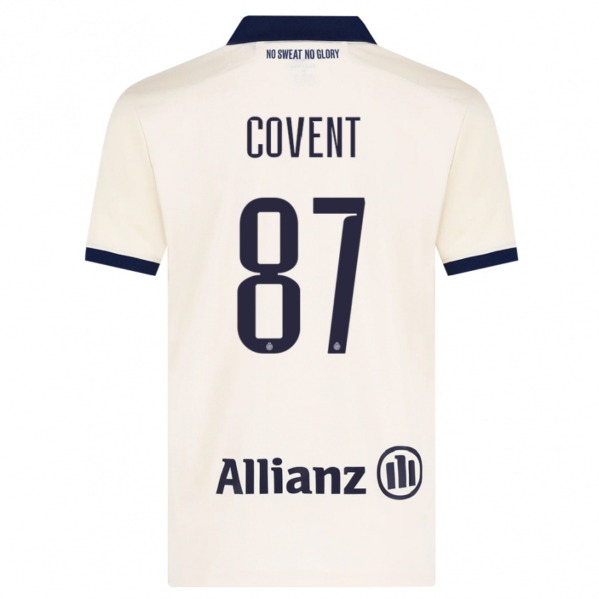 ילדים כדורגל Jorijn Covent #87 בז' שחור הרחק ג'רזי 2026/27