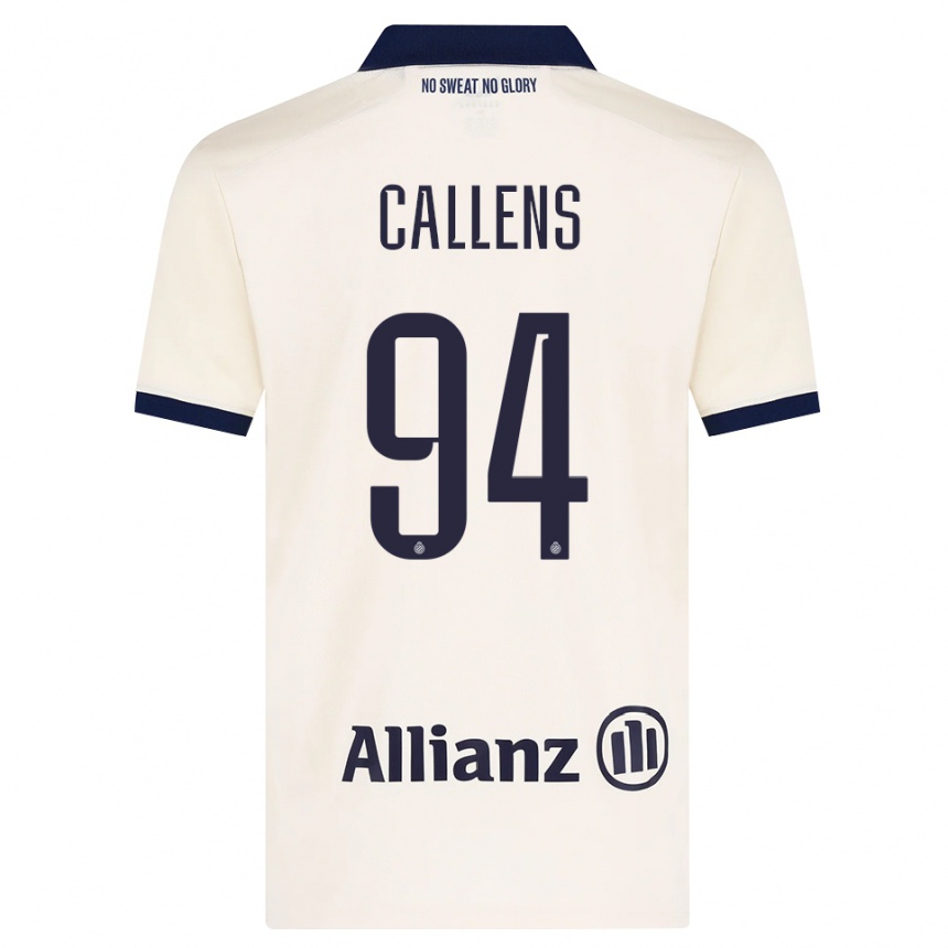 ילדים כדורגל Emiel Callens #94 בז' שחור הרחק ג'רזי 2026/27