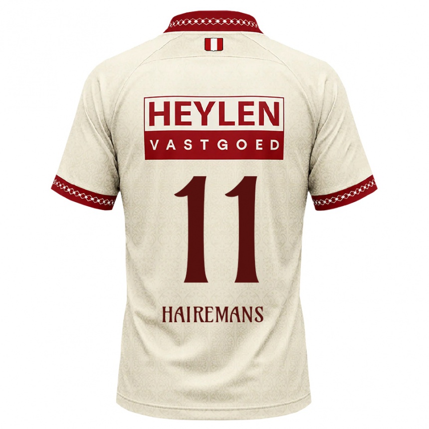 ילדים כדורגל Geoffry Hairemans #11 בז' אדום הרחק ג'רזי 2026/27 ילדים כדורגל Geoffry Hairemans #11 בז' אדום הרחק ג'רזי 2026/27