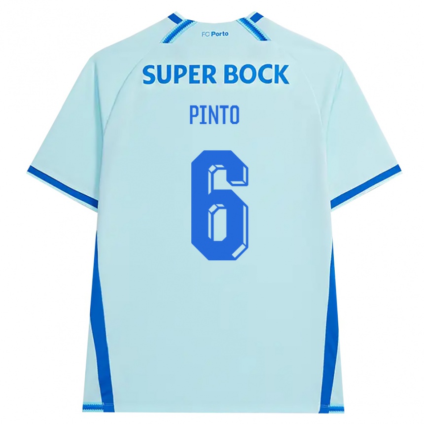 ילדים כדורגל Gonçalo Pinto #6 ציאן בהיר כחול ג'רזי קיט שלישי 2026/27