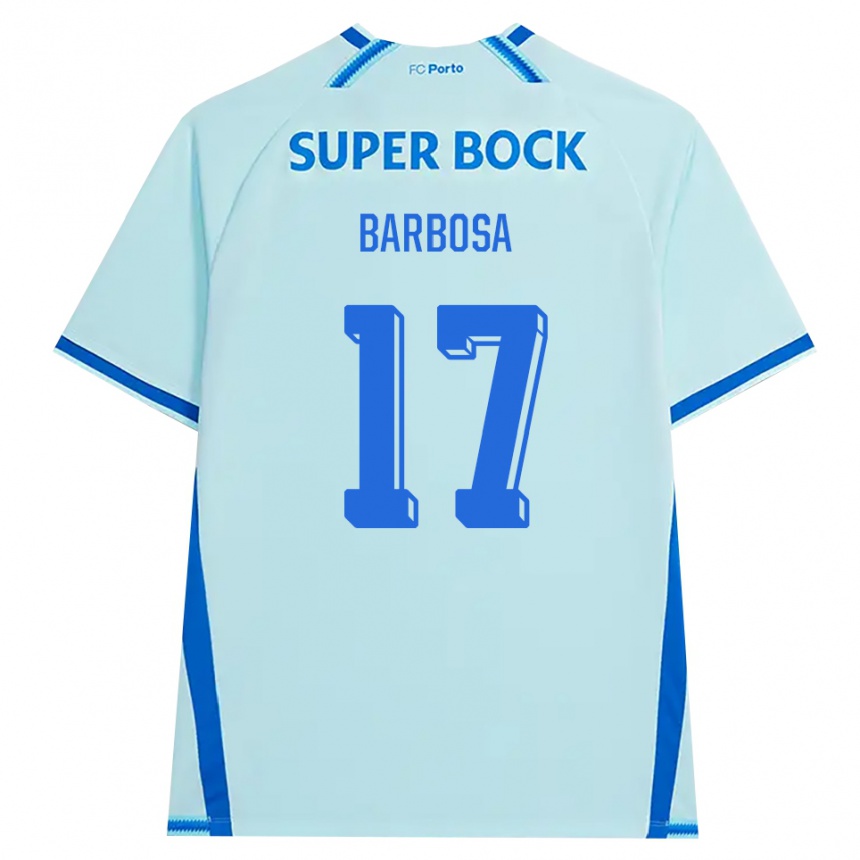 ילדים כדורגל Rúben Barbosa #17 ציאן בהיר כחול ג'רזי קיט שלישי 2026/27