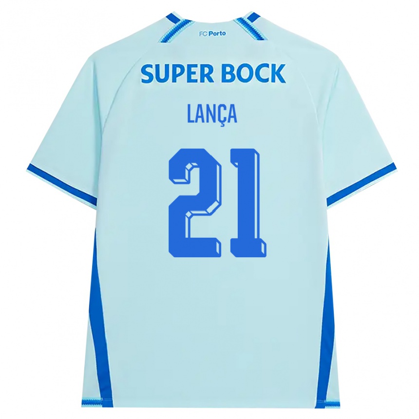 ילדים כדורגל Gabriel Lança #21 ציאן בהיר כחול ג'רזי קיט שלישי 2026/27