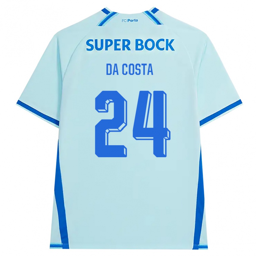 ילדים כדורגל Seif Da Costa #24 ציאן בהיר כחול ג'רזי קיט שלישי 2026/27